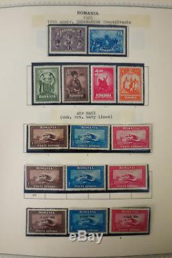 La Plupart Du Temps La Roumanie Collection De Timbres De Menthe 1919-40s Dans L'album De Minkus