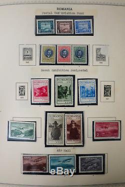 La Plupart Du Temps La Roumanie Collection De Timbres De Menthe 1919-40s Dans L'album De Minkus