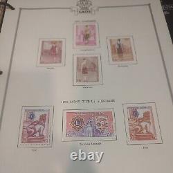 Laos, Amazing Stamp Collection Montée Sur Les Pages De Minkus International. Élégant