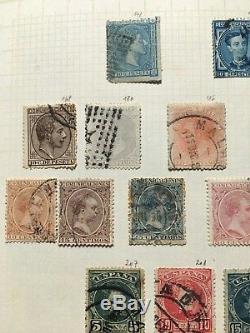 Large Spain Stamp Album High CV Rare Stamps Valieux (200+ Pics) Collection