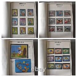 Le monde Disney de la collection de timbres-poste neufs sans charnière dans un album