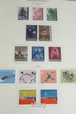 Liechtenstein Presque Toute La Collection De Timbres De Menthe Dans L'album De Scott