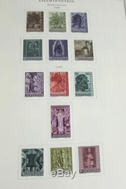 Liechtenstein Presque Toute La Collection De Timbres De Menthe Dans L'album De Scott