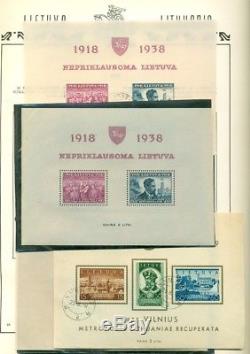 Lithuania Collection 19181934 Sur Les Pages De L'album Morkunas, Scott 2 095,00 $