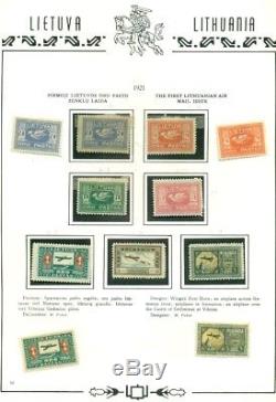 Lithuania Collection 19181934 Sur Les Pages De L'album Morkunas, Scott 2 095,00 $