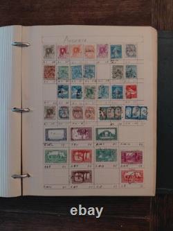 Livre de collection de timbres du monde entier, timbres vintage âgés de 100 ans, excellent état