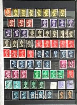 Livre de stock de collection de timbres Machin, des centaines de timbres neufs et oblitérés ZAYIX