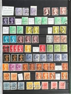 Livre de stock de collection de timbres Machin, des centaines de timbres neufs et oblitérés ZAYIX