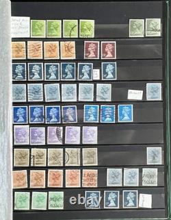 Livre de stock de collection de timbres Machin, des centaines de timbres neufs et oblitérés ZAYIX