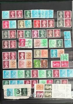 Livre de stock de collection de timbres Machin, des centaines de timbres neufs et oblitérés ZAYIX