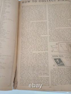 Livre de timbres 1935 Whitman autour du monde, de nombreux vieux timbres ! Lire Regarder la couverture arrière