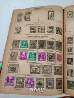 Livre de timbres 1935 Whitman autour du monde, de nombreux vieux timbres ! Lire Regarder la couverture arrière