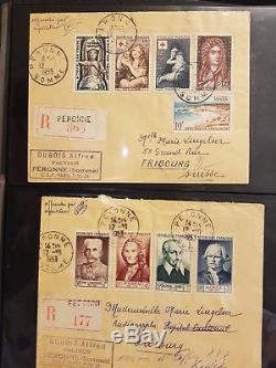 Lot # 322-1 France Collection Lettres Classiques Ceres Destinations En 2 Albums