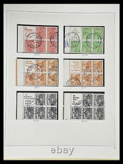 Lot 34995 Collection de timbres combinaisons de Berlin 1949-1952 dans un album. Cat. 16,600