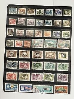 Lot 352 Pages d'album de collection de timbres hongrois