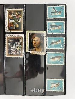 Lot 352 Pages d'album de collection de timbres hongrois