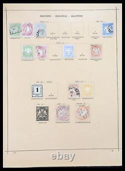 Lot 36595 Incroyable collection de timbres du monde 1840-1910 dans 2 albums Schaubek