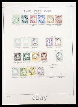 Lot 36595 Incroyable collection de timbres du monde 1840-1910 dans 2 albums Schaubek