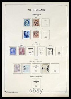 Lot 37986 MH/collection de timbres usagés Monde 1849-1968 dans 2 vieux albums