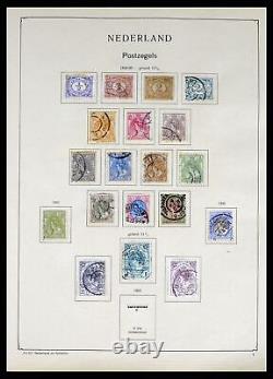 Lot 37986 MH/collection de timbres usagés Monde 1849-1968 dans 2 vieux albums