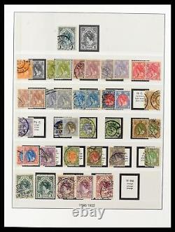 Lot 37997 MH/collection de timbres d'occasion Pays-Bas 1852-1966 dans un album Lindner de luxe