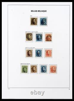 Lot 38073 Collection de timbres MNH/MH Belgique 1849-1950 dans un album de luxe Davo