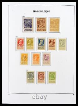 Lot 38073 Collection de timbres MNH/MH Belgique 1849-1950 dans un album de luxe Davo