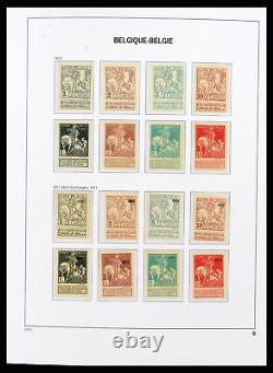 Lot 38073 Collection de timbres MNH/MH Belgique 1849-1950 dans un album de luxe Davo