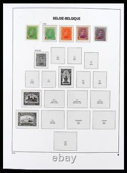 Lot 38073 Collection de timbres MNH/MH Belgique 1849-1950 dans un album de luxe Davo