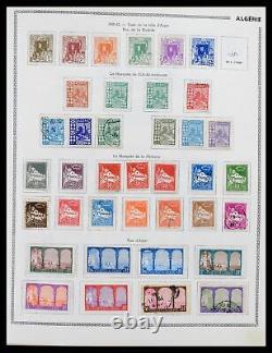 Lot 38142 MH/collection de timbres usagés colonies françaises 1888-1956 dans l'album Thiaude