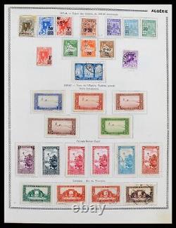 Lot 38142 MH/collection de timbres usagés colonies françaises 1888-1956 dans l'album Thiaude