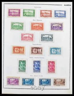 Lot 38142 MH/collection de timbres usagés colonies françaises 1888-1956 dans l'album Thiaude