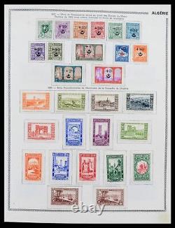 Lot 38142 MH/collection de timbres usagés colonies françaises 1888-1956 dans l'album Thiaude