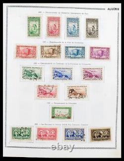 Lot 38142 MH/collection de timbres usagés colonies françaises 1888-1956 dans l'album Thiaude