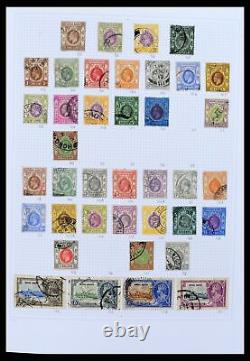 Lot 38158 MH/collection de timbres utilisés Hong Kong 1862-1997 dans un album Davo