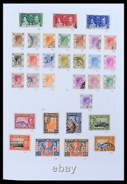 Lot 38158 MH/collection de timbres utilisés Hong Kong 1862-1997 dans un album Davo