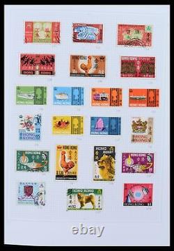 Lot 38158 MH/collection de timbres utilisés Hong Kong 1862-1997 dans un album Davo