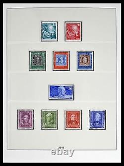 Lot 38524 Collection complète de timbres Bundespost 1949-1970 dans 2 albums Lindner