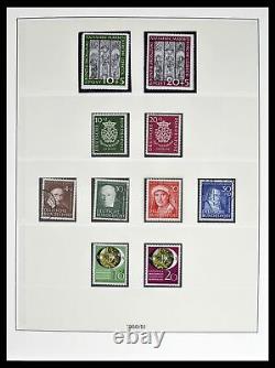 Lot 38524 Collection complète de timbres Bundespost 1949-1970 dans 2 albums Lindner