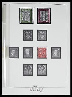 Lot 38524 Collection complète de timbres Bundespost 1949-1970 dans 2 albums Lindner