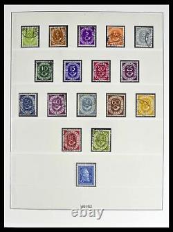 Lot 38524 Collection complète de timbres Bundespost 1949-1970 dans 2 albums Lindner