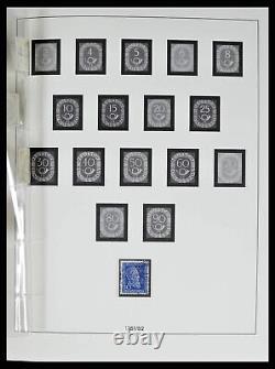 Lot 38524 Collection complète de timbres Bundespost 1949-1970 dans 2 albums Lindner