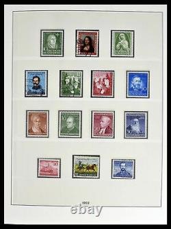 Lot 38524 Collection complète de timbres Bundespost 1949-1970 dans 2 albums Lindner