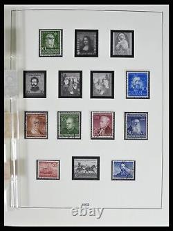 Lot 38524 Collection complète de timbres Bundespost 1949-1970 dans 2 albums Lindner