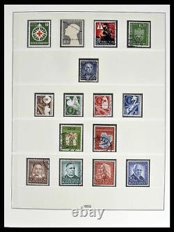 Lot 38524 Collection complète de timbres Bundespost 1949-1970 dans 2 albums Lindner