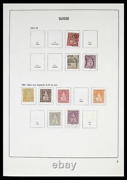 Lot 38537 Collection de timbres MNH/MH/oblitérés Suisse 1850-1962 dans un ancien album Davo