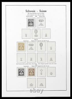 Lot 38538 Collection de timbres MNH/MH Suisse 1881-1969 dans un album Leuchtturm