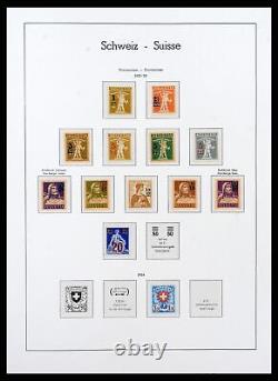 Lot 38538 Collection de timbres MNH/MH Suisse 1881-1969 dans un album Leuchtturm