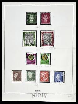 Lot 38679 Collection de timbres complète Bundespost 1949-1973 dans un album Lindner