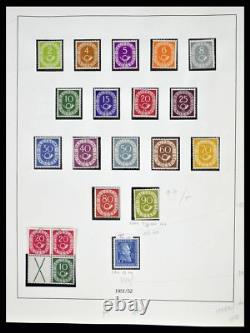 Lot 38679 Collection de timbres complète Bundespost 1949-1973 dans un album Lindner